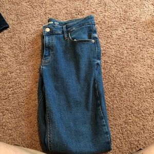 Old navy blue jeans